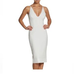 Dress the Population White Midi Dress
